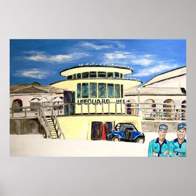Bondi Lifeguard Tower Poster (Front)