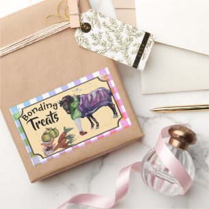 bonding treats rectangular sticker