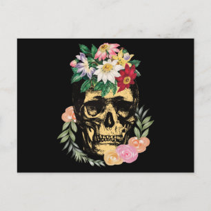 Bone And Flowers Postcard