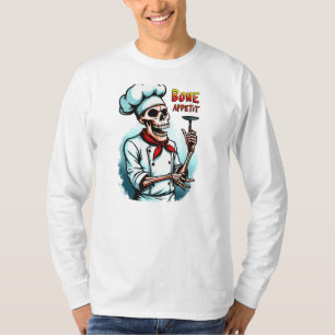 Bone Appetit Halloween T-Shirt – Skeleton Chef