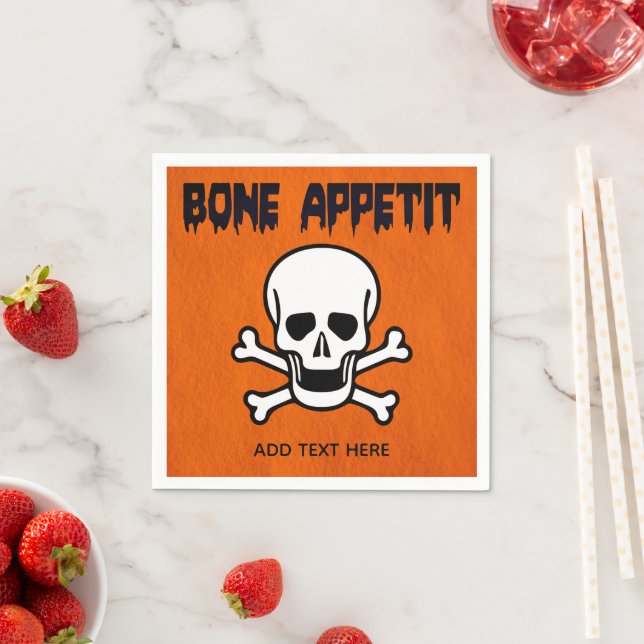 Bone Appetit Standard Cocktail Napkins (Insitu)
