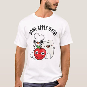 Bone Apple Teeth Funny Bona Appetit Pun  T-Shirt