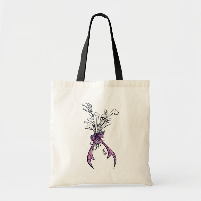 Bone Bouquet Tote Bag (Front)