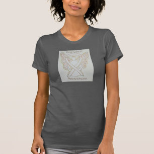 Bone Cancer Awareness Ribbon Angel Art Shirt