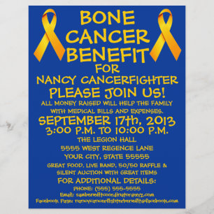 Bone Cancer Benefit Flyer