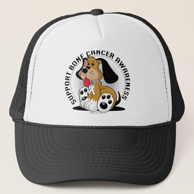 Bone Cancer Dog Trucker Hat (Front)