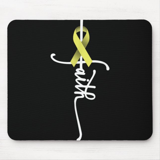 Bone Cancer Faith Sarcoma Bone Cancer Awareness Su Mouse Mat (Front)