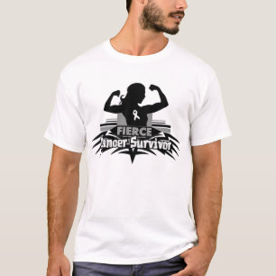 Bone Cancer Fierce Cancer Survivor T-Shirt