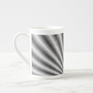 Bone China - Black and White Geometric Design Mug