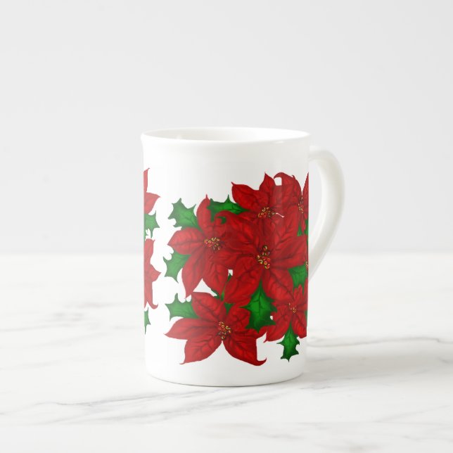 Bone China Christmas Mug (Front Right)
