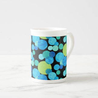 Bone China Mug, Blue Moons Pattern Mug