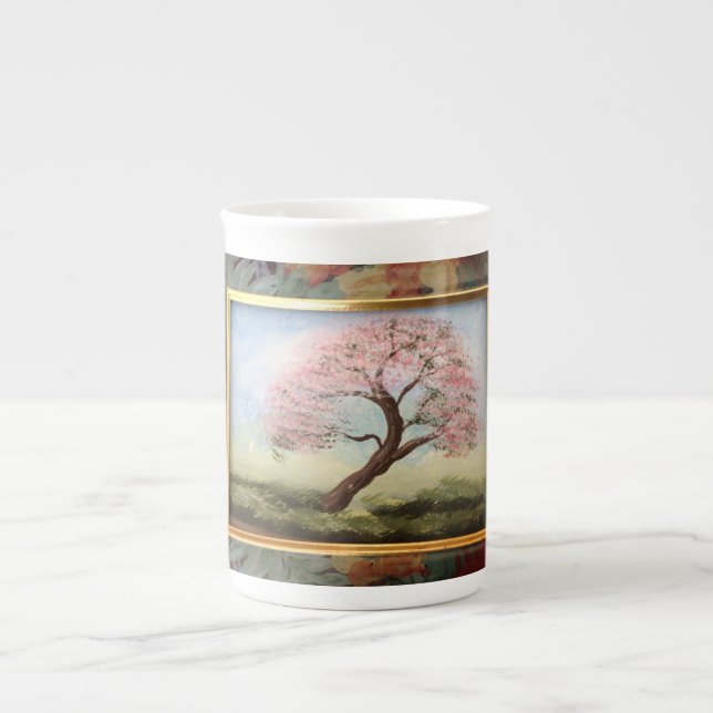 Bone China Mug in My Magnolia (Front)