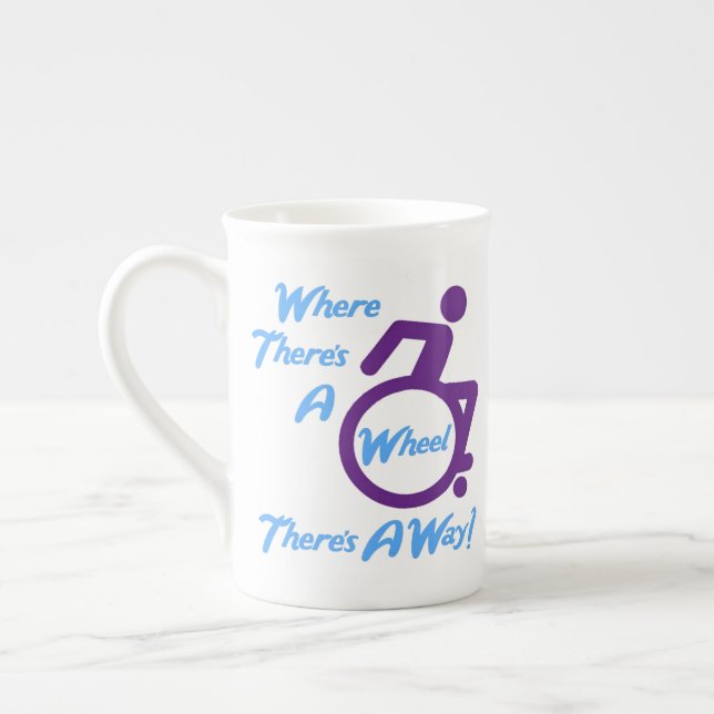 Bone China Mug - Where There's A Wheel (Left)