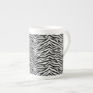 Bone China Mug-Zebra Print Bone China Mug