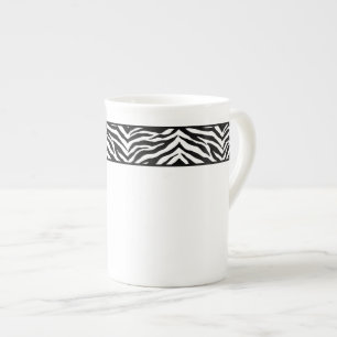 Bone China Mug-Zebra Print Bone China Mug