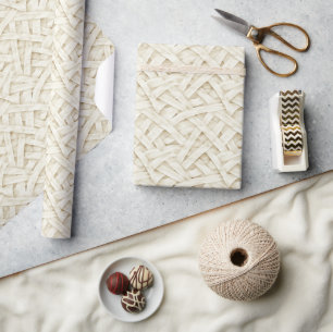 Bone Cream Mummy Wrap Halloween Wrapping Paper
