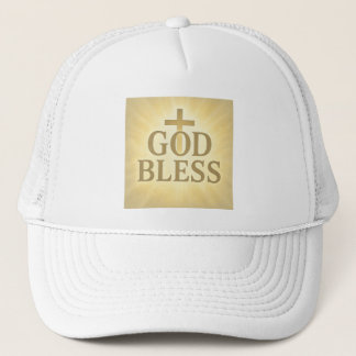 Boné Cristão God Bless – Fé e Estilo Trucker Hat