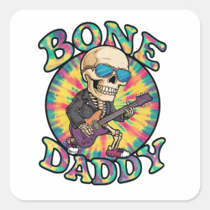 Bone Daddy Square Sticker