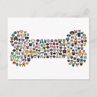 BONE Dog Cartoon Postcard