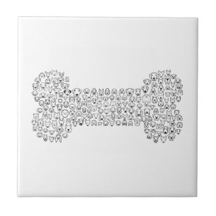 BONE Dog Cartoon Tile
