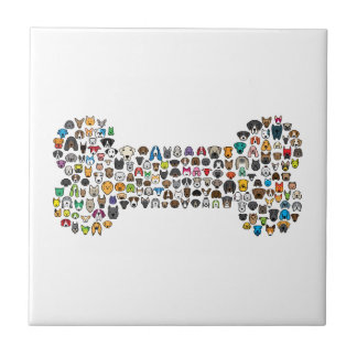 BONE Dog Cartoon Tile