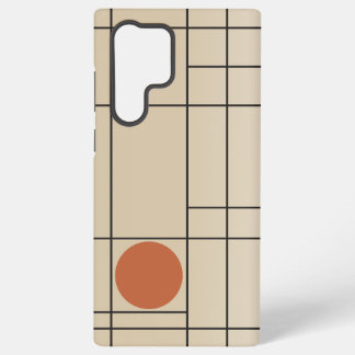 Bone Drift No. 1 Beige + Terracotta Geometric Art Samsung Galaxy Case