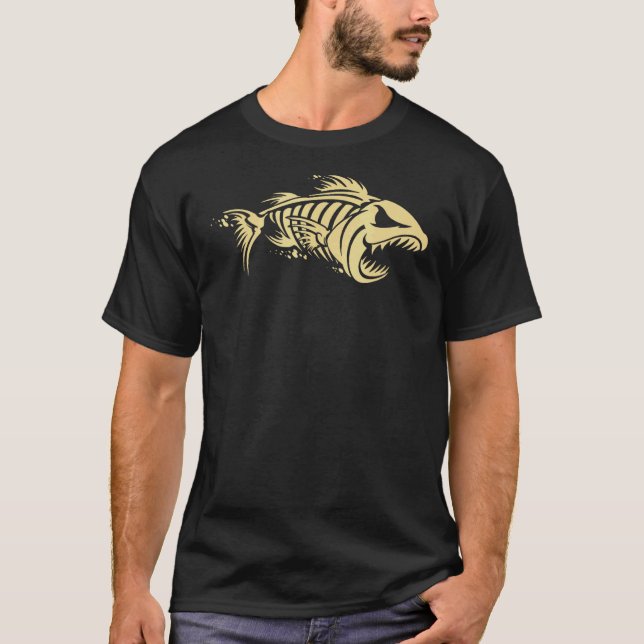 Bone Fish Skeleton T-Shirt (Front)