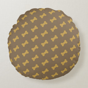 bone for dog texture round cushion
