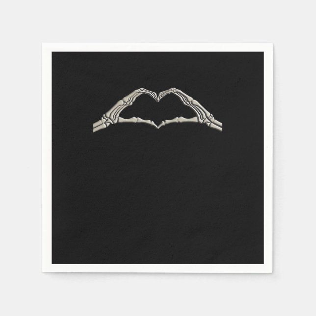 Bone Hands Heart Active Napkin (Front)
