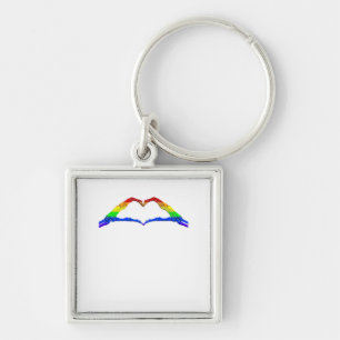 Bone Hands Heart Classic Key Ring