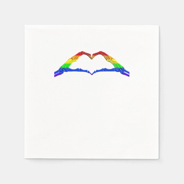 Bone Hands Heart Classic Napkin (Front)