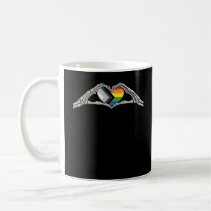 Bone Hands Heart Pride Progress Coffee Mug