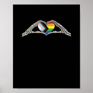 Bone Hands Heart Pride Progress Creative Style Poster