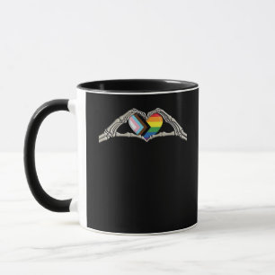 Bone Hands Heart Pride Progress Mug