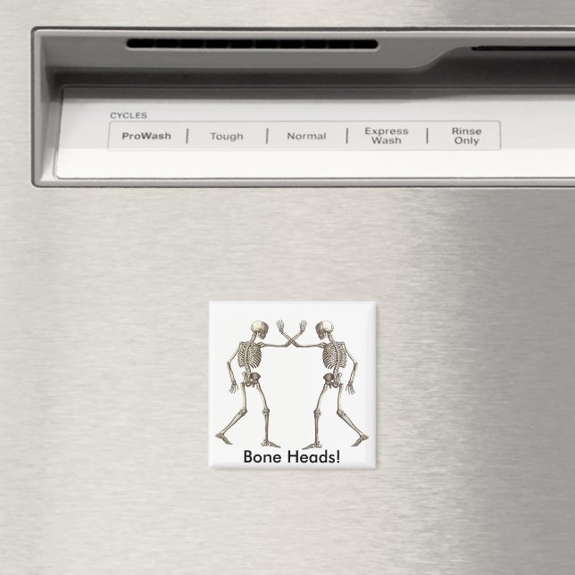 Bone Heads Skeletons Refrigerator Magnet (In Situ (Dishwasher))