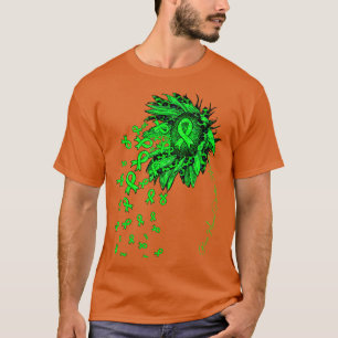 Bone Marrow Donation Awareness Sunflower ribbon fl T-Shirt