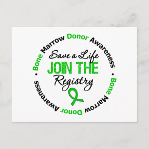 Bone Marrow Donor - Save a Life Postcard