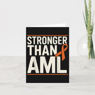 Bone Marrow Orange Ribbon Acute Myeloid Leukaemia  Card