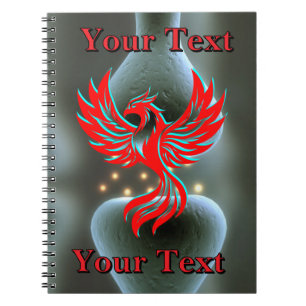 Bone Nerve Phoenix Fantasy Science Customisable Notebook