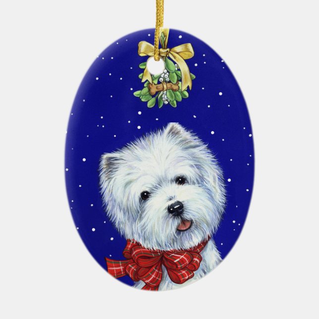 Bone Noel Westie Ornament by Borgo (Front)