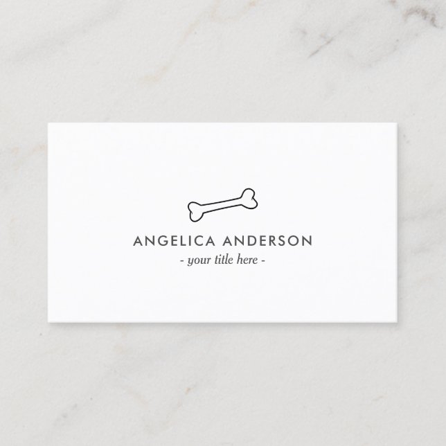 Bone - Pet Care Business Card (Front)