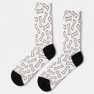Bone Silhouettes – Minimal Dog Design Socks