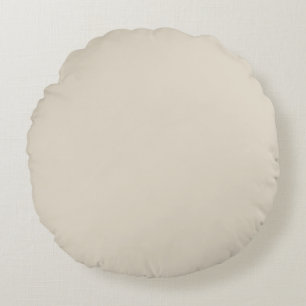 Bone (solid colour) round cushion