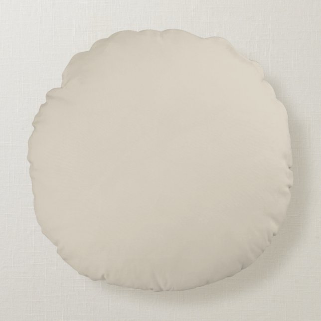 Bone (solid colour) round cushion (Front)