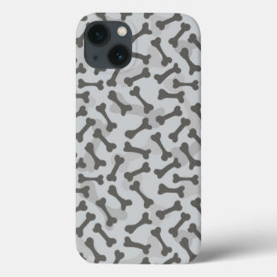 Bone Texture Pattern Greyscale iPhone 13 Case