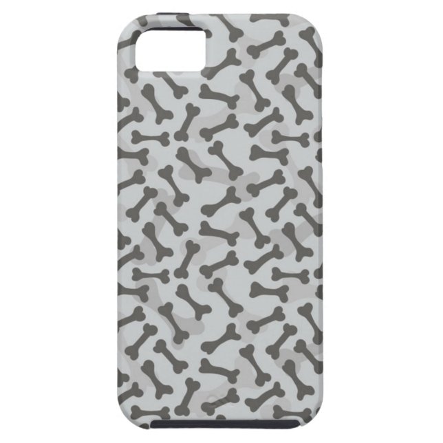 Bone Texture Pattern Greyscale Case-Mate iPhone Case (Back)