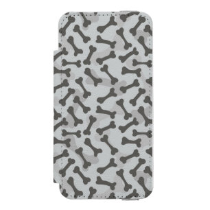 Bone Texture Pattern Greyscale Incipio Watson™ iPhone 5 Wallet Case