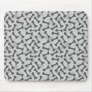 Bone Texture Pattern Greyscale Mouse Mat