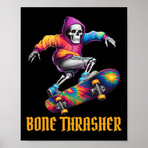 Bone Thrasher Skeleton Halloween Costume Poster