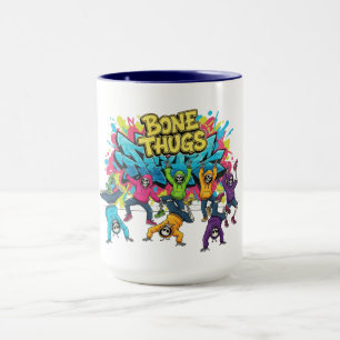 Bone Thugs Skeleton Dancers Halloween Mug
